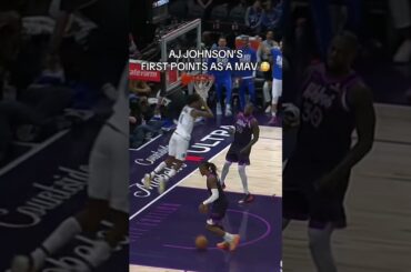 THAT’S an introduction 😤 #dallasmavericks #nba #ajjohnson