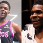 Anthony Edwards funny reaction after scoring 40 points vs Mavs 😂