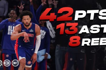 Cade Cunningham Goes Off At MSG | 42 PTS, 13 AST & 8 REB #cadecunningham #pistons #nba #mvp