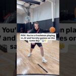 Playing ONLY JV and Varsity as freshman basketball player in High School is every hooper’s dream🤩🏀