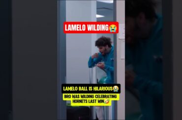 LaMelo Ball celebrating like a MAD MAN😭