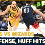 What made Indiana Pacers defense fall apart in L v Washington Wizards? Jay Huff, Quenton Jackson 20+