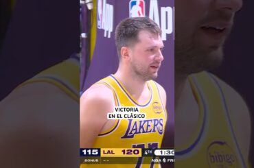 ¡Luka Dončić encamina la victoria de los Lakers en el clásico angelino!