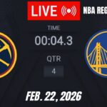 NBA LIVE! Golden State Warriors vs Denver Nuggets | February 22, 2026 | NBA Regular Season | NBA 2K