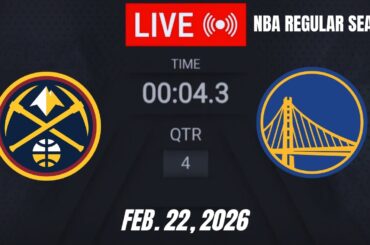 NBA LIVE! Golden State Warriors vs Denver Nuggets | February 22, 2026 | NBA Regular Season | NBA 2K