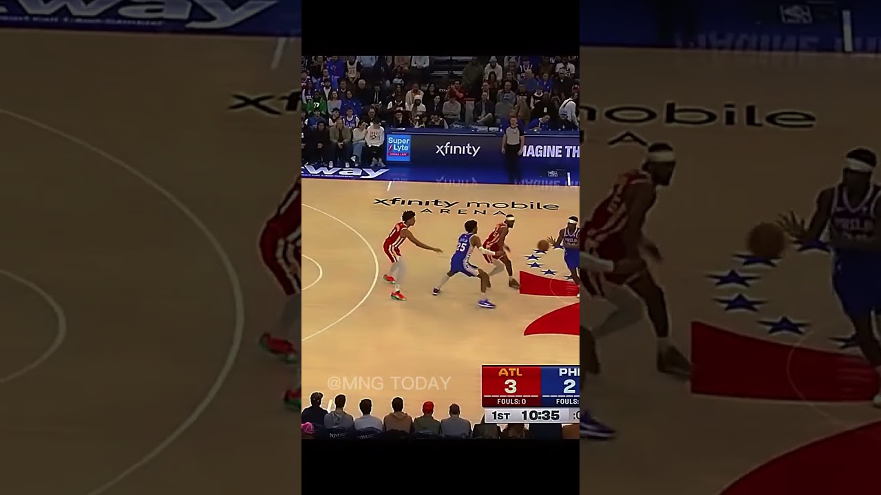 Jalen Johnson DROPS 32! 🦅 Hawks vs 76ers  🔥 #NBA #Basketball #shorts #usanews