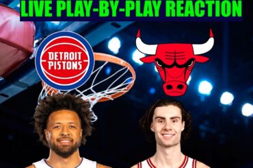 Detroit Pistons vs Chicago Bulls NBA Play-By-Play Reaction 2/21/26 LIVE