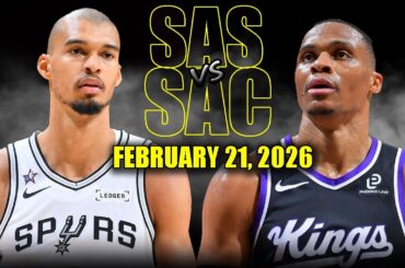 San Antonio Spurs vs Sacramento Kings Full Game Highlights – February 21, 2026 | NBA Season