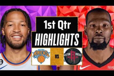 Houston Rockets vs New York Knicks Full Game Highlights 1st Qtr | Feb 21 | 2026 NBA Highlights