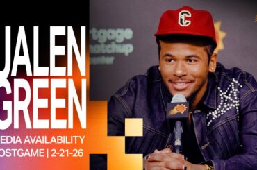Jalen Green Postgame Media Availability | Phoenix Suns | 2-21-26