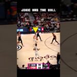 Even the Camera Got Faked Out by Jokic 😳 Nuggets vs Blazers #nba #shorts