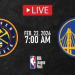 NBA LIVE! Golden State Warriors vs Denver Nuggets | Feb. 22, 2026 | Nuggets vs Warriors NBA LIVE 2K