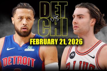 Detroit Pistons vs Chicago Bulls Full Game Highlights – February 21, 2026 | NBA Season