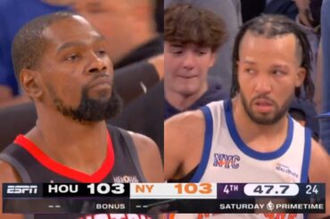 WILD Final 2 Minutes to New York Knicks vs Houston Rockets