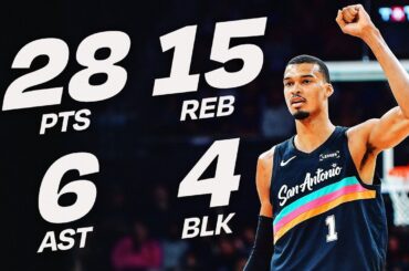 Wembanyama DOMINATES as Spurs Win 8th Straight  (28 PTS & 15 REB) 🔥 | February 21, 2026