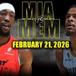 Miami Heat vs Memphis Grizzlies Full Game Highlights – February 21, 2026 | NBA Season