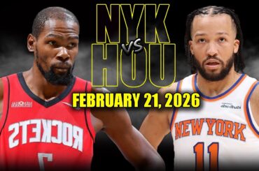 New York Knicks vs Houston Rockets Full Game Highlights – February 21, 2026 | NBA Season