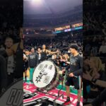 Dylan's turn 🥁 (we'll get some practice in before next time 😉) #spurs #nba #dylanharper