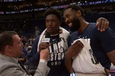 DeAndre Jordan on win, Pelicans fans | On-court Postgame Interview vs. 76ers 2/21/26