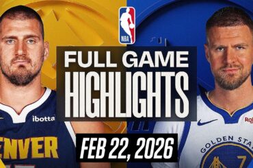 NUGGETS vs WARRIORS FULL GAME HIGHLIGHTS FEBRUARY 22, 2026 NBA HIGHLIGHTS TODAY | NBA 2K26 GAMEPLAY