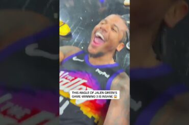 INSANE ANGLE OF THIS JALEN GREEN GAME WINNER 😱 (via liamschrenk/IG)