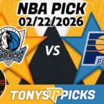 Dallas Mavericks vs. Indiana Pacers Pick 2/22/26 NBA Pick Prediction