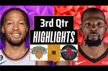 Houston Rockets vs New York Knicks Full Game Highlights 3rd Qtr | Feb 21 | 2026 NBA Highlights