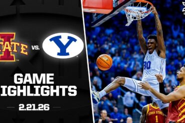 #6 Iowa State vs. #23 BYU Game Highlights | 2025-26 Big 12 Men's Basketball