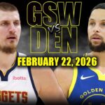 Golden State Warriors vs Denver Nuggets Full Game Highlights – February 22, 2026 | NBA Season