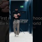 Tristan Vukcevic's first day of fatherhood 🐶 #dog #shorts #wizards #cute