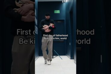 Tristan Vukcevic's first day of fatherhood 🐶 #dog #shorts #wizards #cute