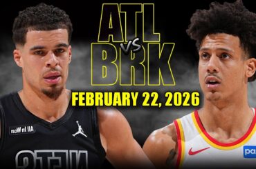 Atlanta Hawks vs Brooklyn Nets Full Game Highlights – February 22, 2026 | NBA Season