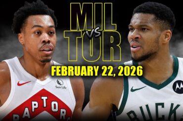 Toronto Raptors vs Milwaukee Bucks Full Game Highlights – February 22, 2026 | NBA Season