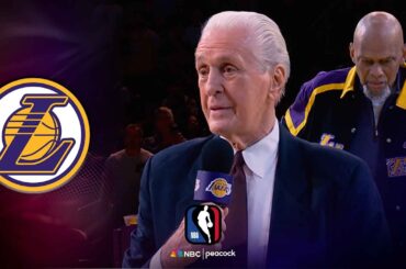 Los Angeles Lakers honor coach Pat Riley with statue | Sunday Night Basketball | NBA on NBC
