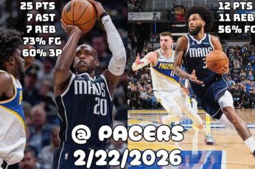 Middleton and Bagley Continue to Be Great | Dallas Mavericks Team Highlights vs Pacers (2/22/2026)