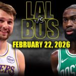 Los Angeles Lakers vs Boston Celtics Full Game Highlights – February 22, 2026 | NBA Season