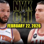 New York Knicks vs Chicago Bulls Full Game Highlights – February 22, 2026 | NBA Season