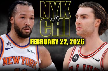 New York Knicks vs Chicago Bulls Full Game Highlights – February 22, 2026 | NBA Season