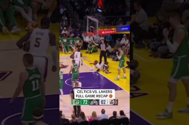 Quick rewind. Full recap. Here’s everything from tonight’s Celtics vs. Lakers matchup ⏪ 🏀