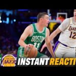 INSTANT REACTION: Payton Pritchard puts on a show as Celtics DOMINATE Lakers