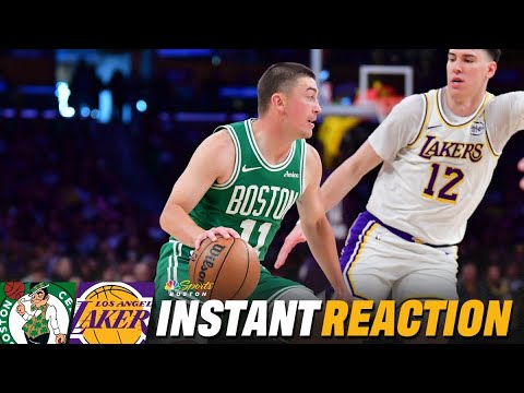 INSTANT REACTION: Payton Pritchard puts on a show as Celtics DOMINATE Lakers