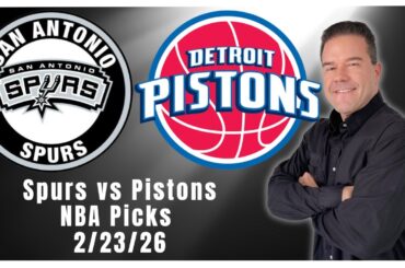 Spurs vs Pistons 2/23/26 NBA Picks and Predictions | Scott Rickenbach NBA Best Bets & Betting Tips