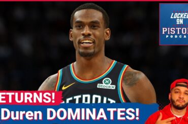 DOMINATE: Jalen Duren Returns and DOMINATES Chicago Bulls in Detroit Pistons Win