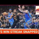 What went wrong for the Cleveland Cavaliers against the Oklahoma City Thunder on Sunday?