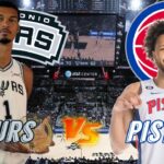 San Antonio Spurs vs Detroit Pistons Live Play by Play & Scoreboard