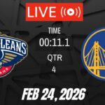 NBA LIVE! Golden State Warriors vs New Orleans Pelicans I February 24, 2026 Warriors vs NOPA 2K