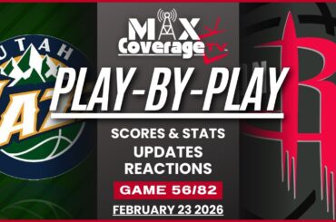 🔴LIVE - Utah Jazz vs Houston Rockets - Play-By-Play & Reactions (2/23/26)