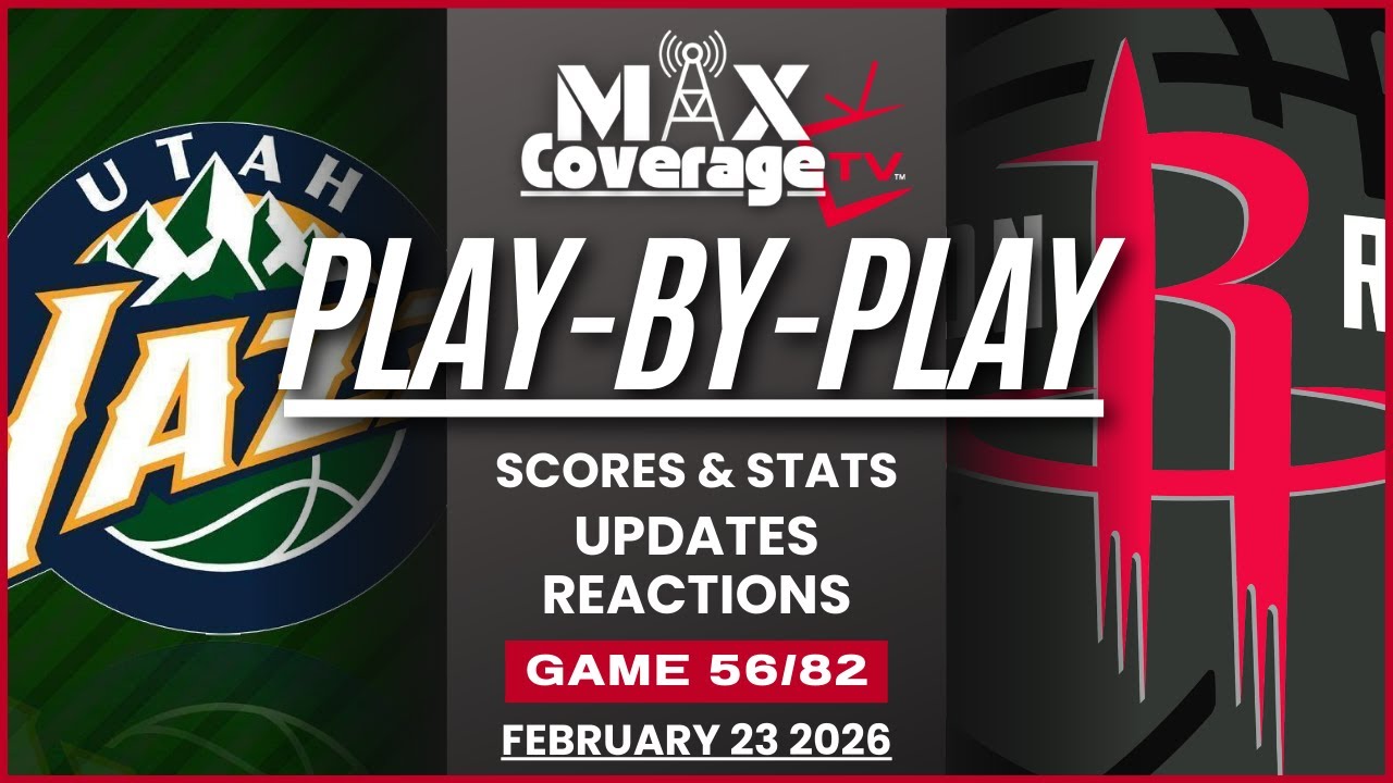 🔴LIVE - Utah Jazz vs Houston Rockets - Play-By-Play & Reactions (2/23/26)
