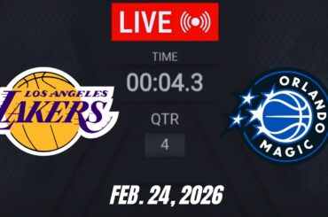 NBA LIVE! Los Angeles Lakers vs Orlando Magic February 24, 2026 | 2026 NBA Season Live 2K