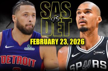 San Antonio Spurs vs Detroit Pistons Full Game Highlights – February 23, 2026 | NBA Season